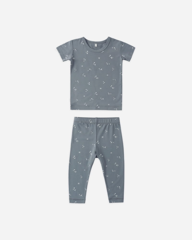 Bamboo Short Sleeve Pajama Set in Starlight