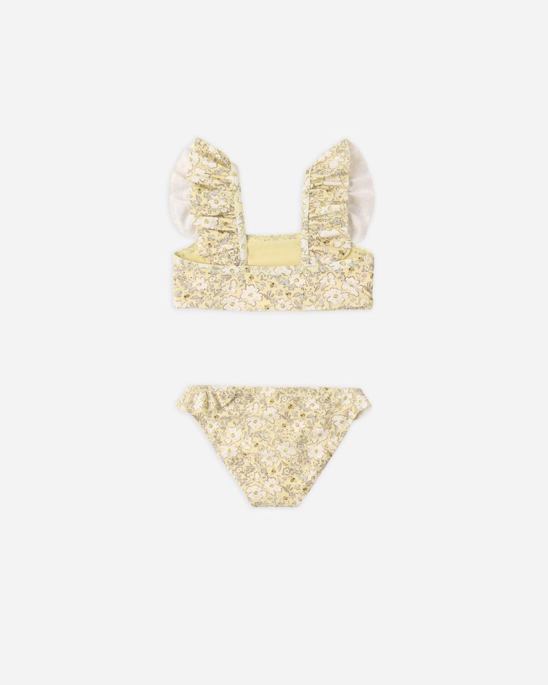 Hanalei Two-Piece Swim Suit in Lemon Meadow from Rylee + Cru
