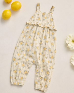 Rylee + Cru Kinsley Jumpsuit Lemon Ditsy Flower