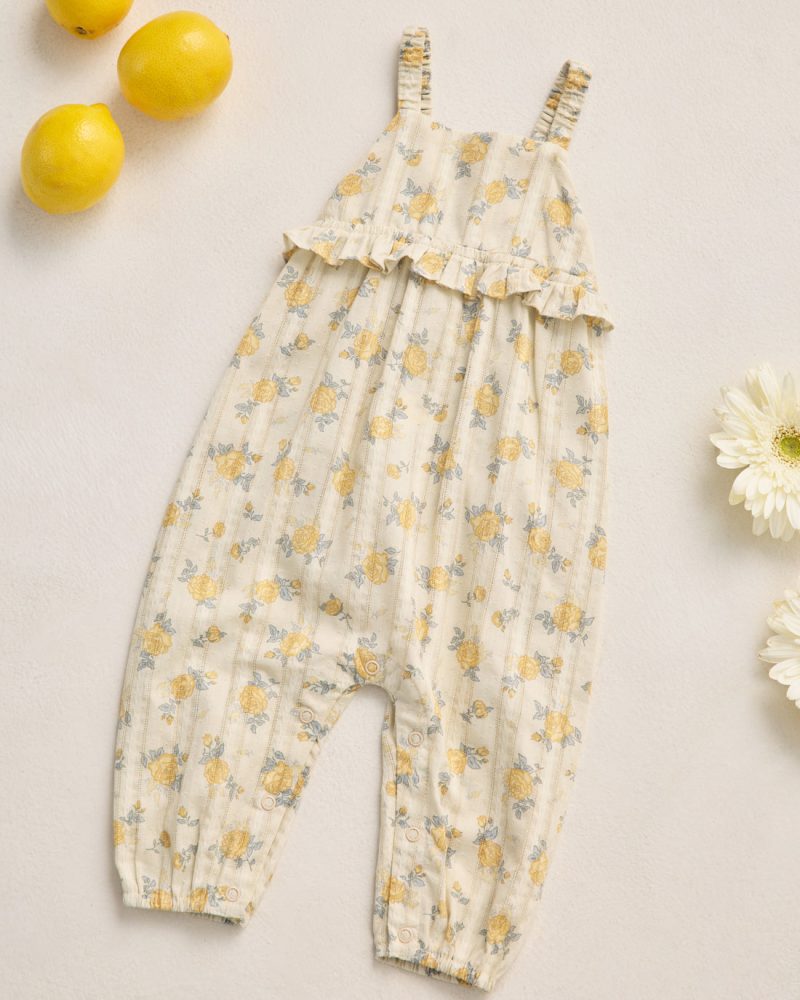 Rylee + Cru Kinsley Jumpsuit Lemon Ditsy Flower