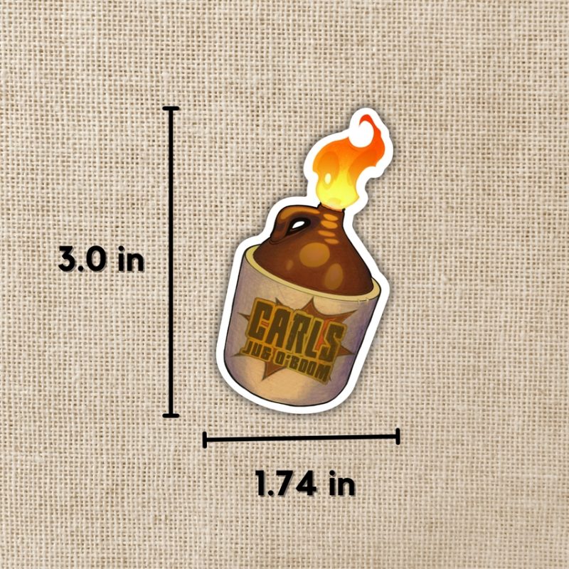 Carl's Jug 'O Boom Dungeon Crawler Carl Sticker from Kingdom of Threads