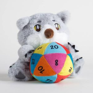 Kingdom of Threads Owlbear with Rainbow D20 Plushie