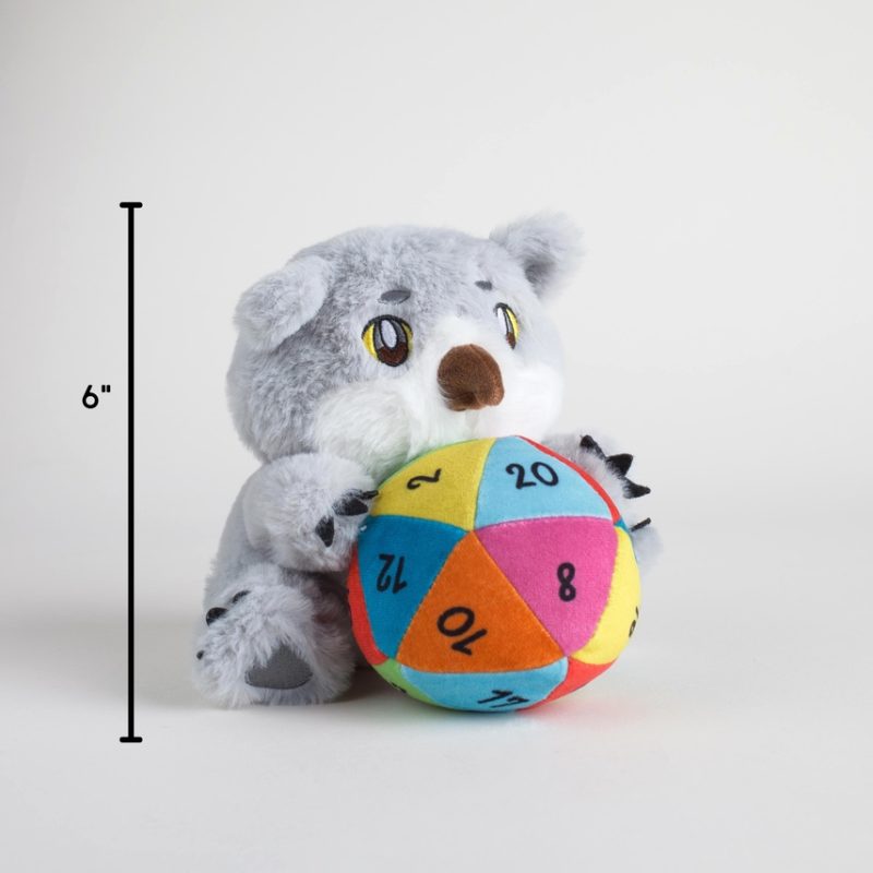 Owlbear with Rainbow D20 Plushie made by Kingdom of Threads
