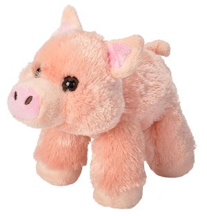 Wild Republic Hug'Ems-Mini Pig Stuffed Animal 7"