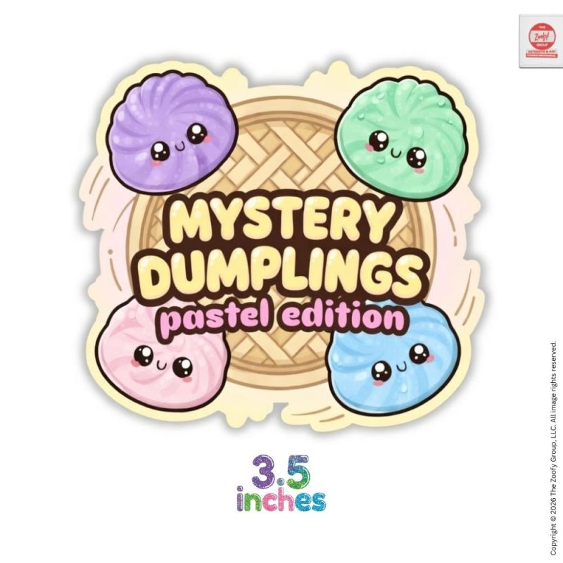 Mystery Tie & Dye Dumpling Mini Squishies 3.5 Inches from Zoofy Group