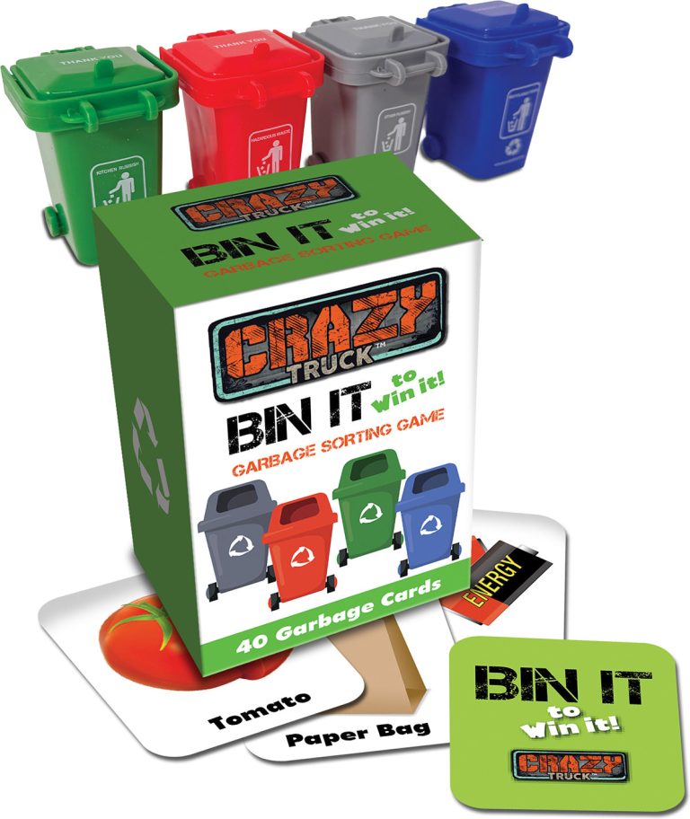 Garbage Recycling Truck with Light & Sound made by Thin Air Brands