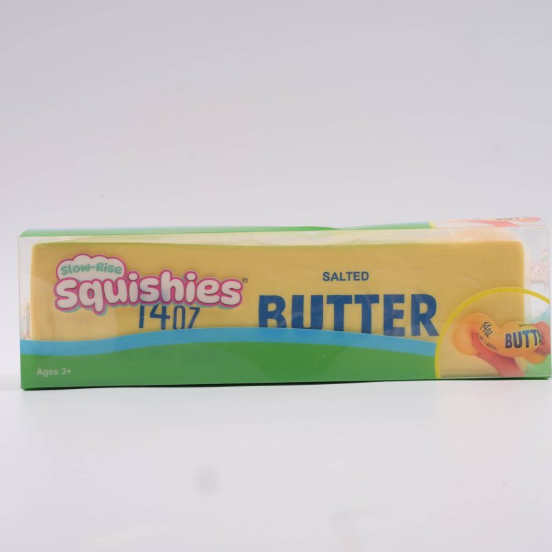 Showcase Giant Salted Butter Stick 10" Slow-Rise Squishy Fidget Toy