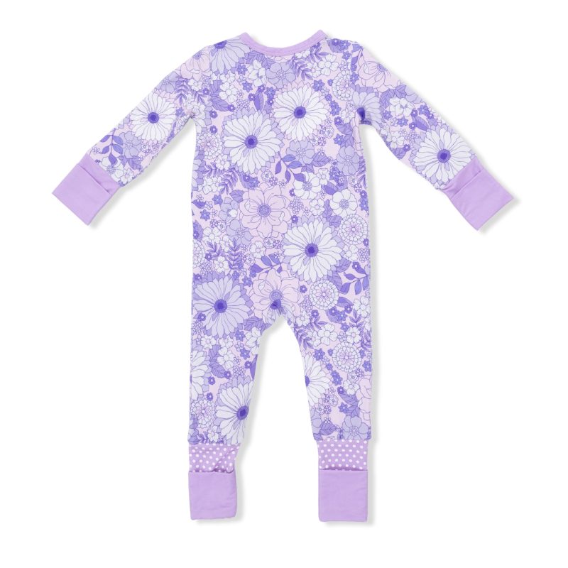 Lacy Lavender Floral  Convertible Romper