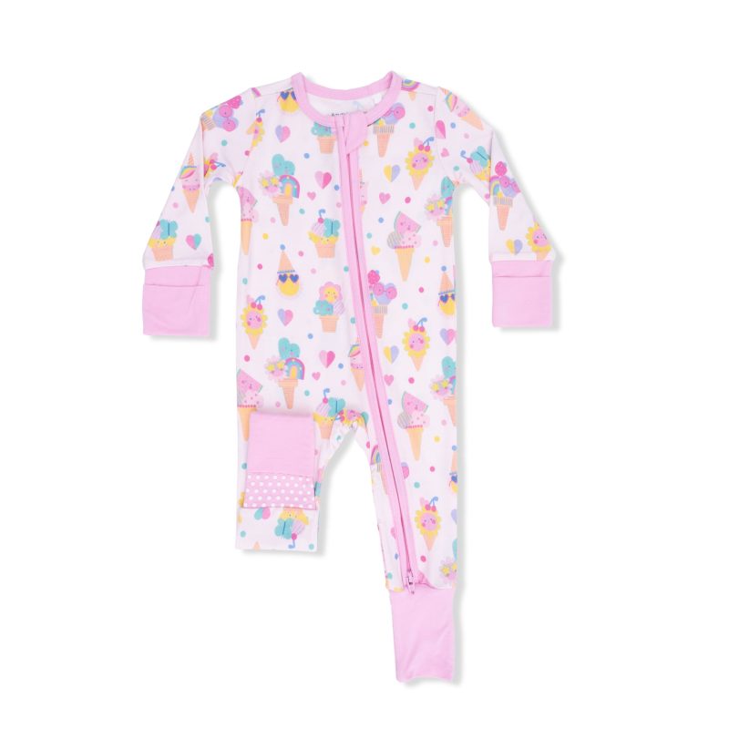 Ice Cream Fun Crew Convertible Romper from Angel Dear