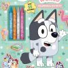 Simon & Schuster Bluey: Muffin's World Color & Activity Book with Crayons