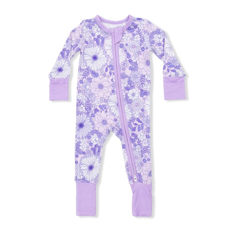 Lacy Lavender Floral  Convertible Romper from Angel Dear