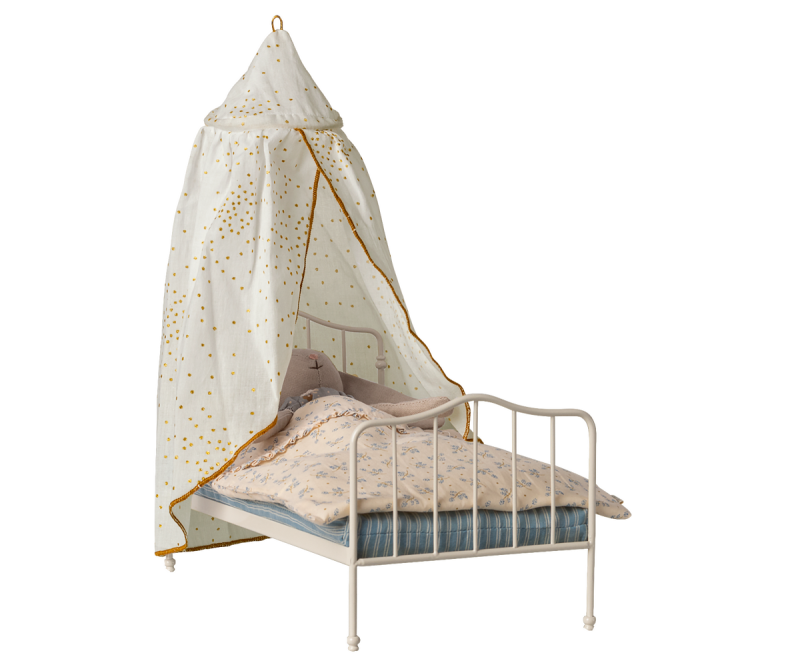 Bed Canopy Miniature in Off white from Maileg Bed Canopy Miniature in Off white from Maileg