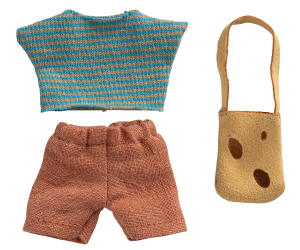 Maileg Clothes and Bag for Little Brother Mouse Maileg Clothes and Bag for Little Brother Mouse