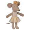 Maileg Ballerina Mouse Little Sister Off White
