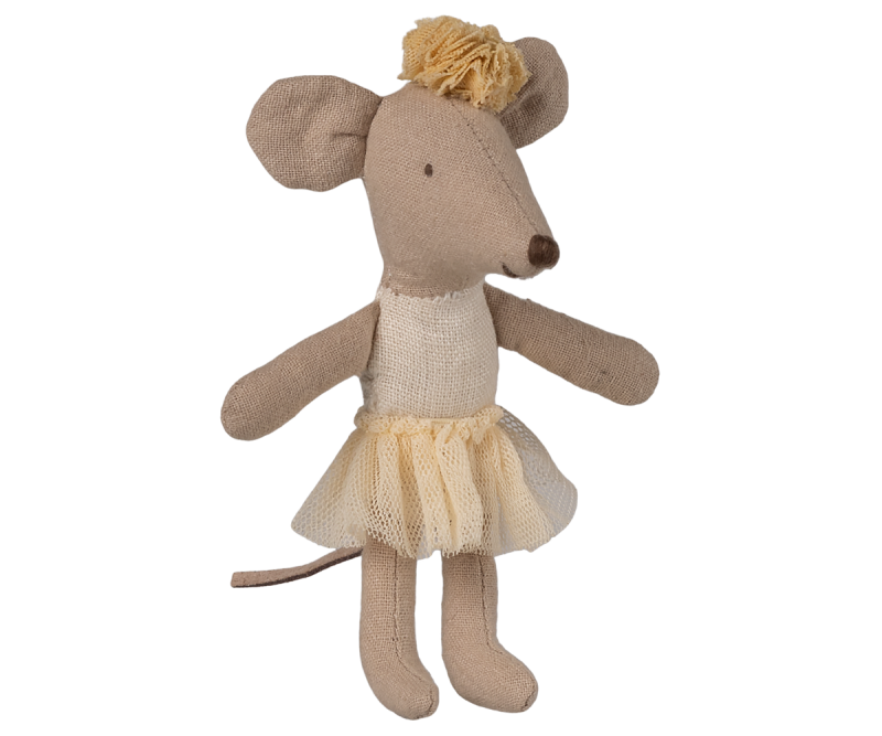 Maileg Ballerina Mouse Little Sister Off White