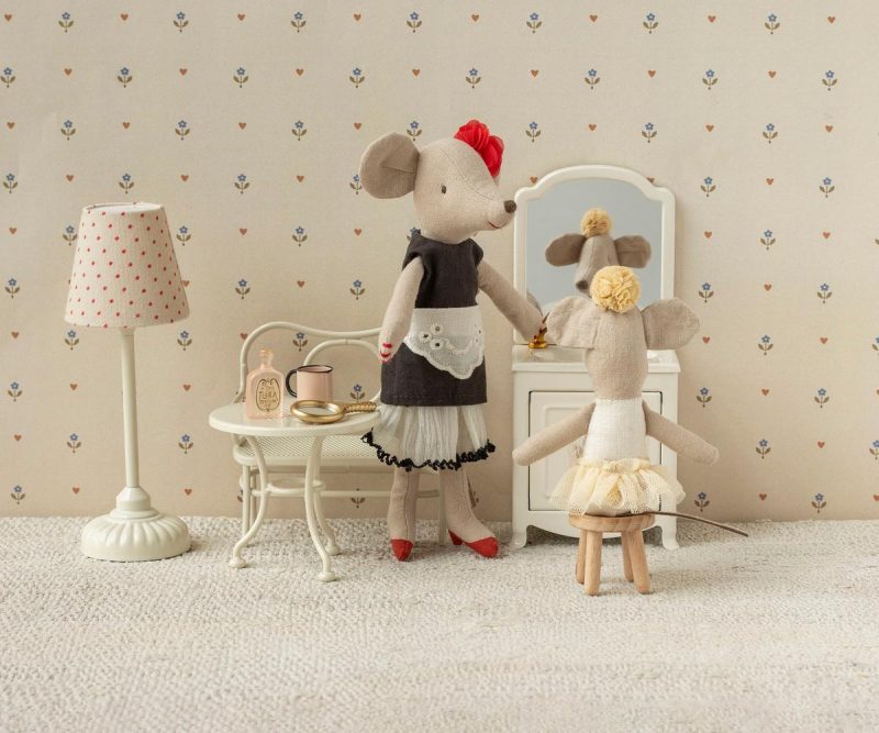 Maileg Ballerina Mouse Little Sister Off White Toys