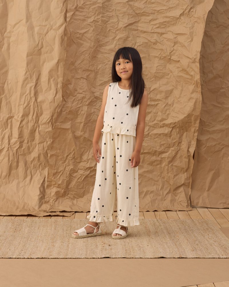 Wide Leg Pant in Polka Dot