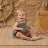 Rylee & Cru Julia Romper in Black Check