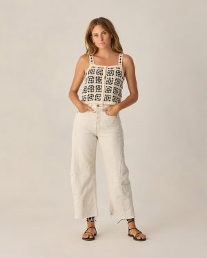 Rylee & Cru Crochet Tank in Abstract