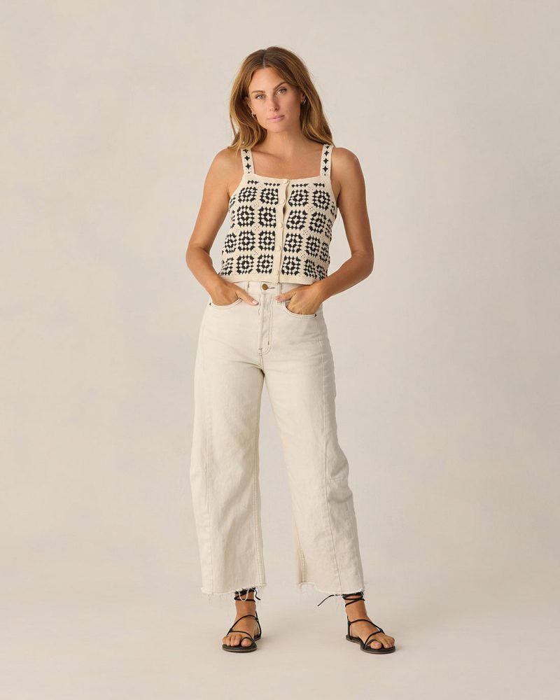 Rylee & Cru Crochet Tank in Abstract