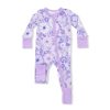 Angel Dear Lacy Lavender Floral  Convertible Romper