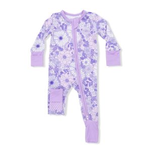Angel Dear Lacy Lavender Floral  Convertible Romper