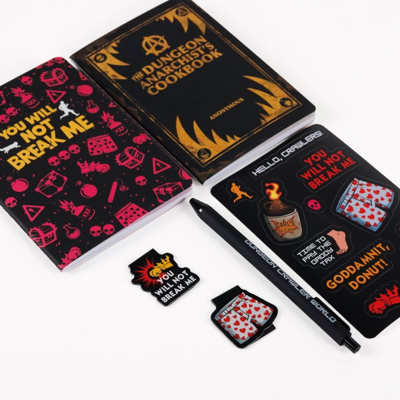 Compensated Anarchist Gift Set Dungeon Crawler Carl made by Kingdom of Threads Compensated Anarchist Gift Set Dungeon Crawler Carl made by Kingdom of Threads