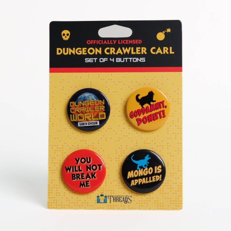 Kingdom of Threads Dungeon Crawler Carl Button Pin Set Dungeon Crawler Carl Kingdom of Threads Dungeon Crawler Carl Button Pin Set Dungeon Crawler Carl