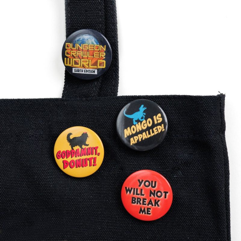 Dungeon Crawler Carl Button Pin Set Dungeon Crawler Carl made by Kingdom of Threads Dungeon Crawler Carl Button Pin Set Dungeon Crawler Carl made by Kingdom of Threads