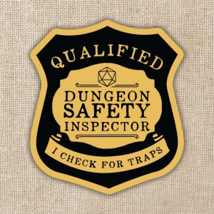 Kingdom of Threads Dungeon Safety Inspector Sticker Kingdom of Threads Dungeon Safety Inspector Sticker
