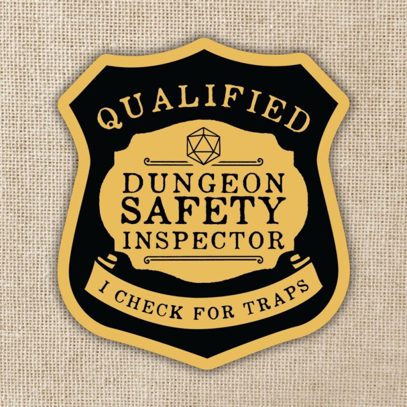 Kingdom of Threads Dungeon Safety Inspector Sticker