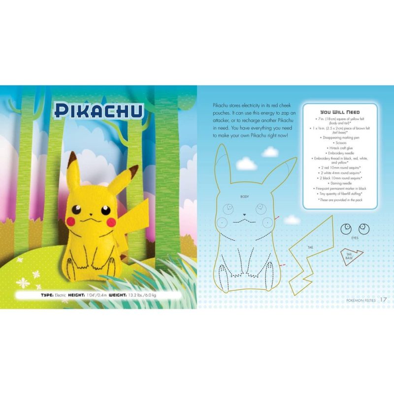 Pokemon Felties: How to Make 16 of Your Favorite Pokemon by Pikachu Press from Simon & Schuster Pokemon Felties: How to Make 16 of Your Favorite Pokemon by Pikachu Press from Simon & Schuster