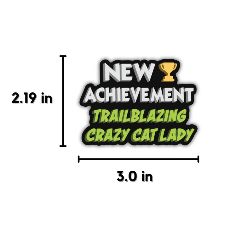 New Achievement Trailblazing Crazy Cat Lady Sticker Dungeon Crawler Carl from Kingdom of Threads New Achievement Trailblazing Crazy Cat Lady Sticker Dungeon Crawler Carl from Kingdom of Threads