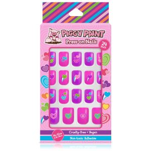 Piggy Paint Happy Hearts Piggy Press-on Nails Piggy Paint Happy Hearts Piggy Press-on Nails