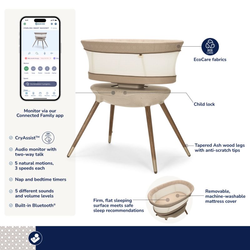BT099HDF_Enhanced_Content2 Maxi Cosi Starling Smart Bassinet