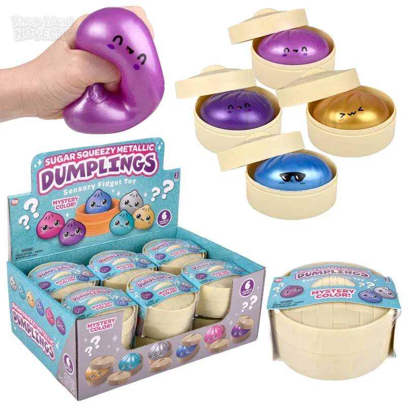 Toy Network Sugar Squeezy Metallic Surprise Dumplings 3 Inch Toy Network Sugar Squeezy Metallic Surprise Dumplings 3 Inch