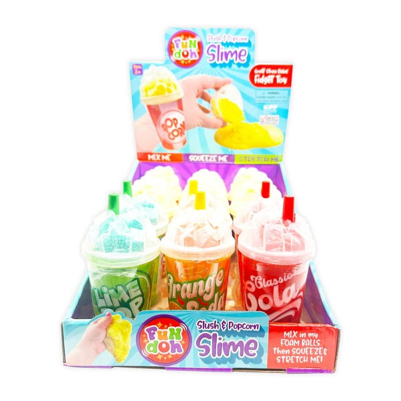 Novelty Brands Fun Doh Slush and Popcorn Slime Assortment Toys Novelty Brands Fun Doh Slush and Popcorn Slime Assortment Toys