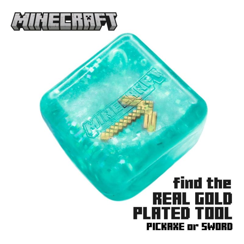 Showcase Minecraft Jelly Cube Squishy Toy Mystery Box in Display Toys