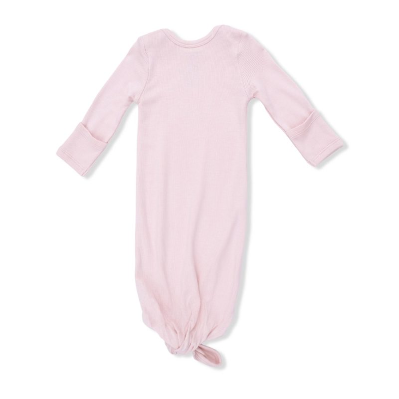 Solid Veiled Pink Knotted Gown and Hat from Angel Dear Solid Veiled Pink Knotted Gown and Hat from Angel Dear