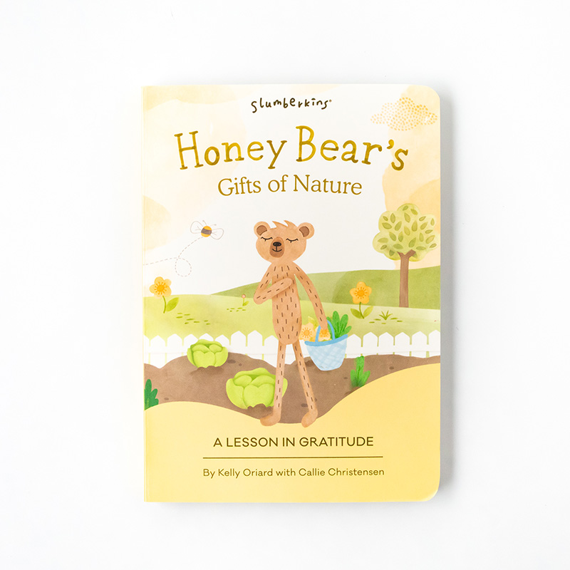 Slumberkins Honey Bear Gratitude Kin Set with 2 Books part of our  collection