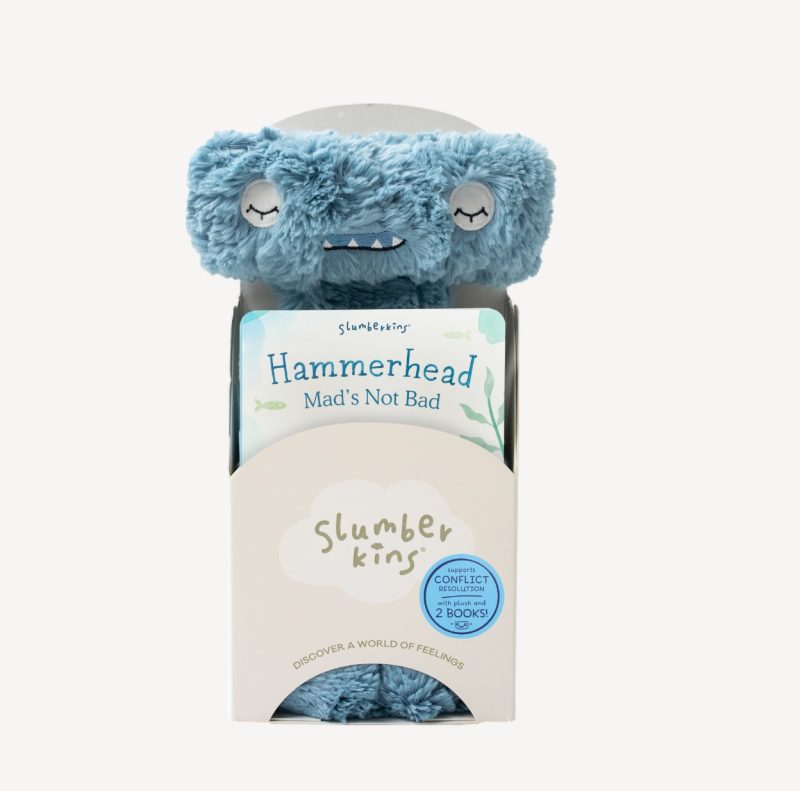Slumberkins Hammerhead Conflict Resolution Kin Set with 2 Books