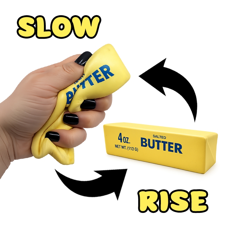 Fun Doh Slow Rise 6 Inch Butter Toy made by Novelty Brands