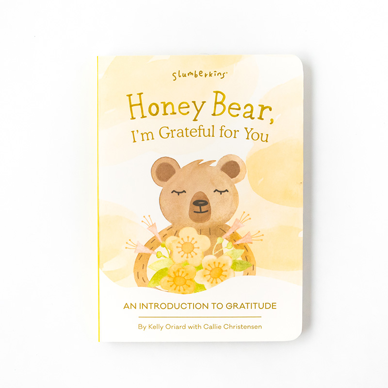 Slumberkins Honey Bear Gratitude Kin Set with 2 Books Toys