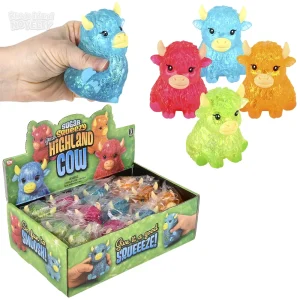Toy Network Squeezy Sugar Gltiter Highland Cow 3 Inch Toy Network Squeezy Sugar Gltiter Highland Cow 3 Inch