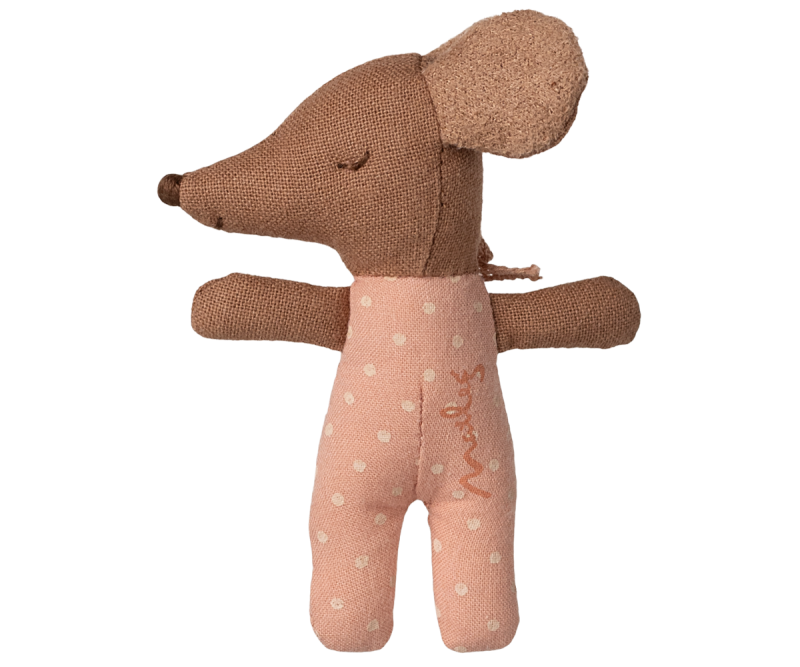 Sleepy Wakey Baby Mouse in Matchbox - Rose Sleepy Wakey Baby Mouse in Matchbox - Rose