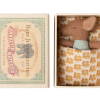 Maileg Sleepy Wakey Baby Mouse in Matchbox Blue Maileg Sleepy Wakey Baby Mouse in Matchbox Blue