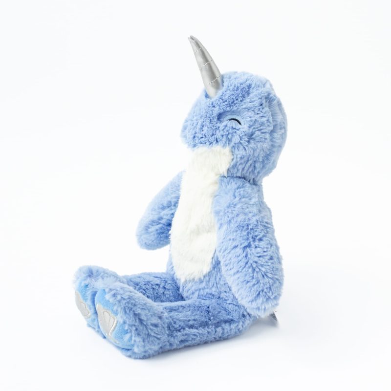 Ocean Blue Narwhal Growth Mindset Kin Set with 2 Books made by Slumberkins