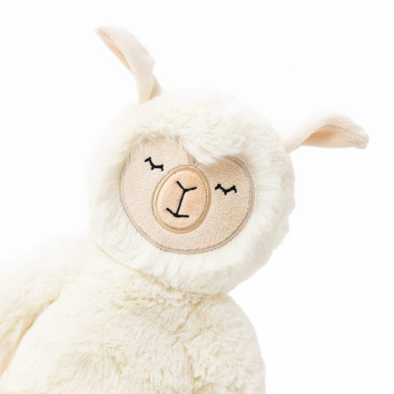 Ivory Alpaca Stress Relief Kin Set with 2 Books from Slumberkins