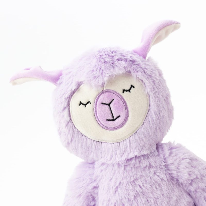 Lilac Alpaca Stress Relief Kin Set with 2 Books from Slumberkins