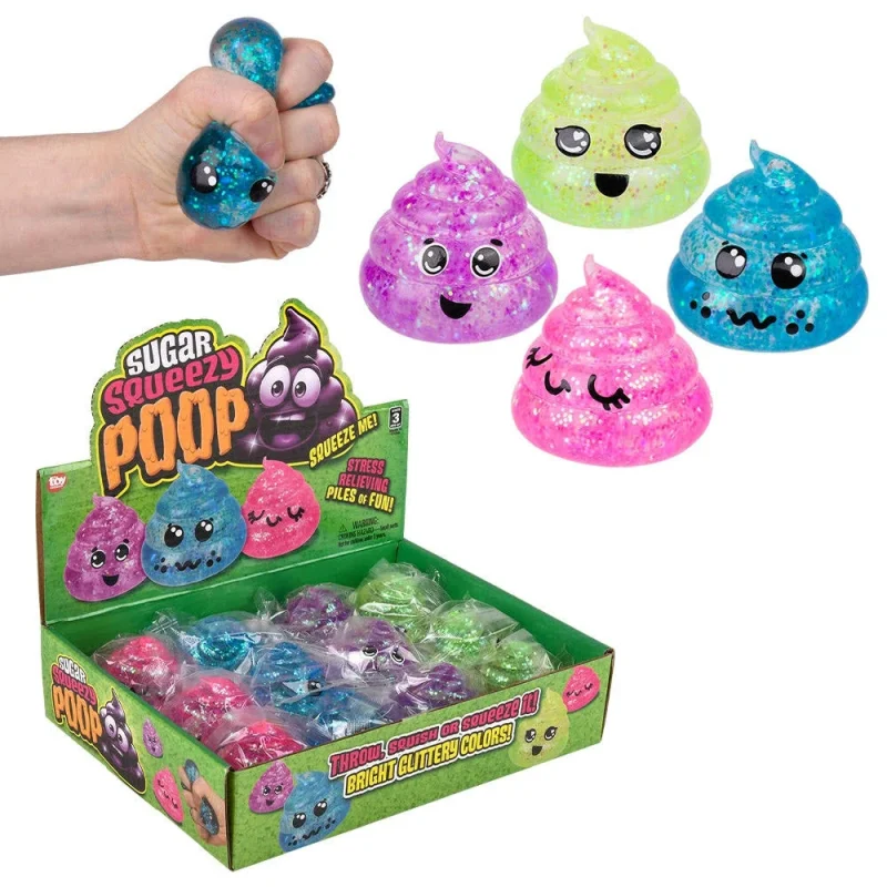 Toy Network Squeezy Sugar Sparkle Poop 2.5 Inch